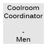 Coolroom Coordinator - Men